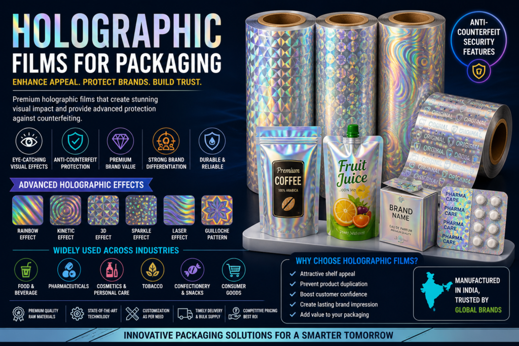 Best Holographic Films for Packaging Manufacturer in Delhi