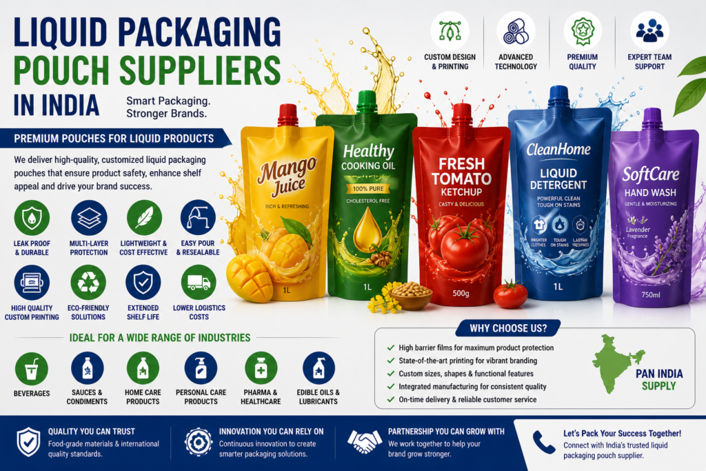 Liquid Packaging Pouch Suppliers in India