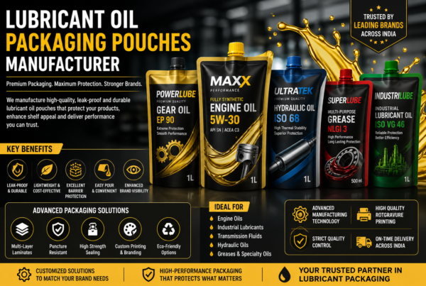 Lubricant Oil Packaging Pouches Manufacturer