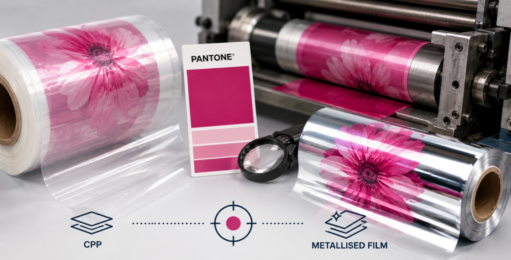 Pantone matching flexo printing