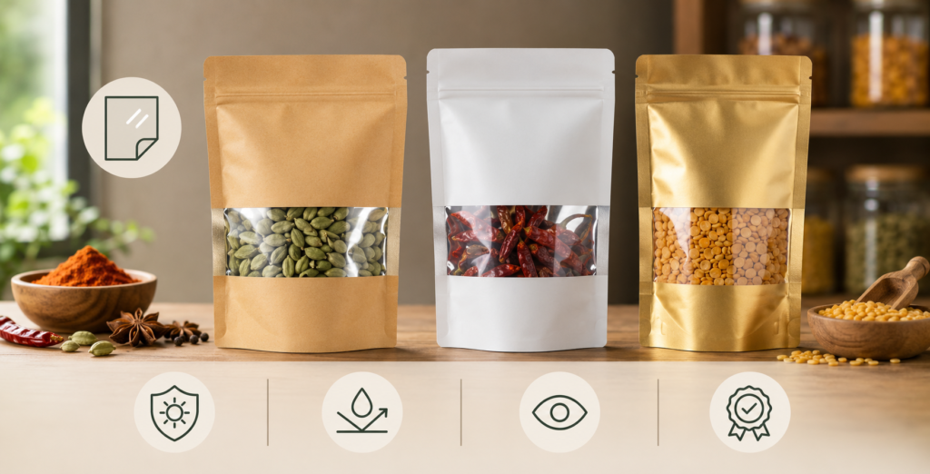 Window Metallised Films for Spices & Dry Foods